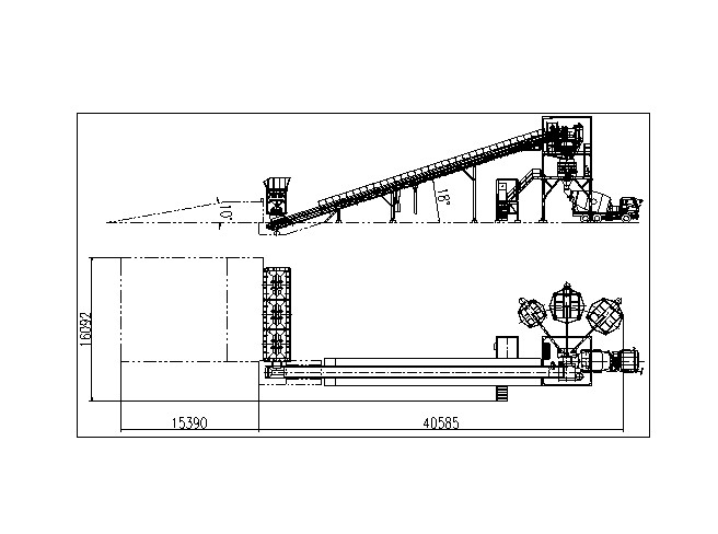 hzs90 concrete plant layout